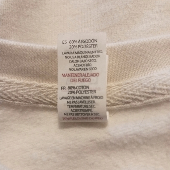 Softest Christian Sweatshirt Set Free Words Light Tan Galatians Sz Medium - Picture 7 of 11